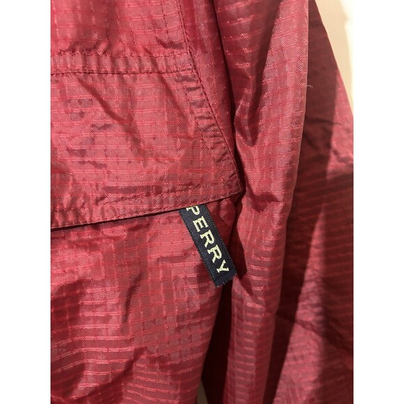 Sperry Top Sider Full Zip Jacket Mens Medium Hidden Hood Adjustable Bottom - Picture 3 of 11